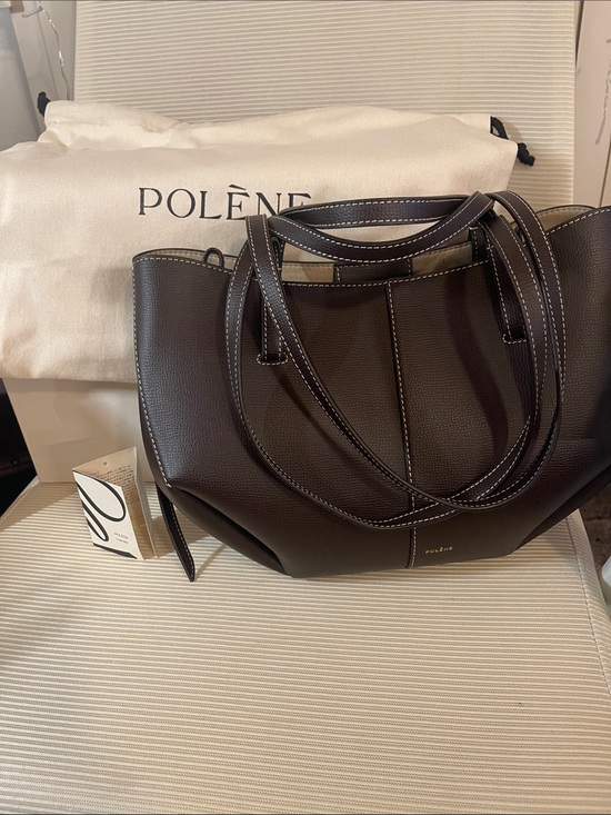Polene Handbags - AUTHENTIC POLENE Cyme Mini EDITION TEXTURED EBONY BRAND NEW WITH BOX & DUSTBAG